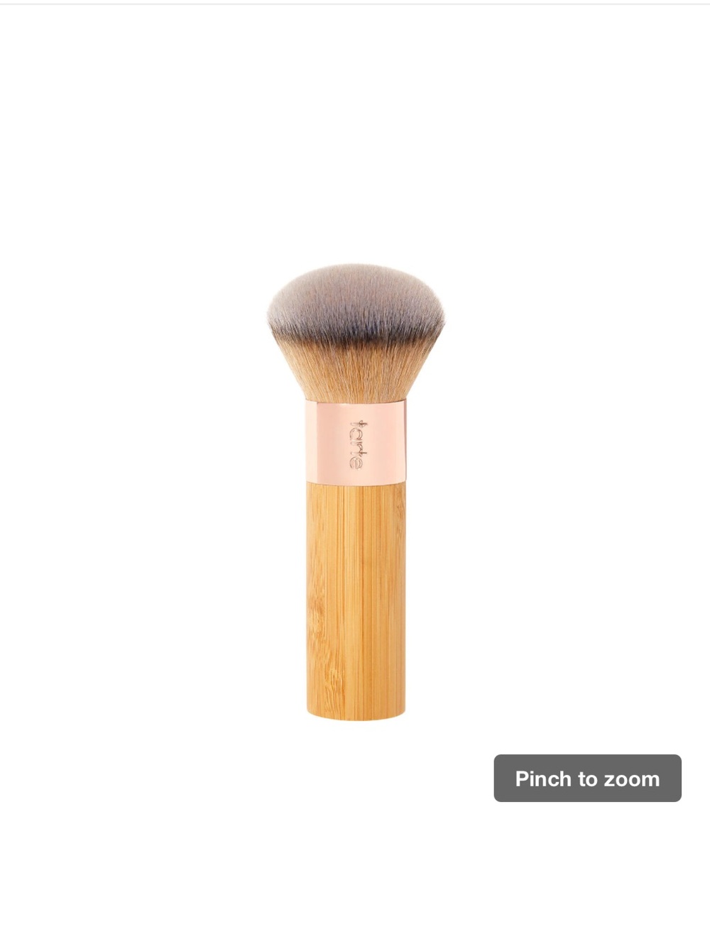 tarte Bamboo Handle Foundation Brush with Rose Gold Ferrule.
